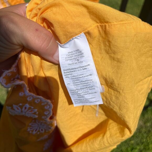 J Crew Embroidered Scallop Tiered Dress - Picture 6 of 12